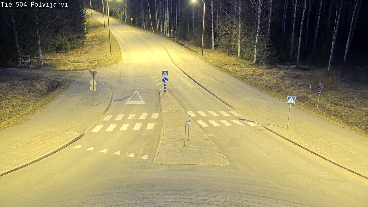 Weather Camera Image Väg 504 Polvijärvi, Polvijärvi, Pohjois-Karjala