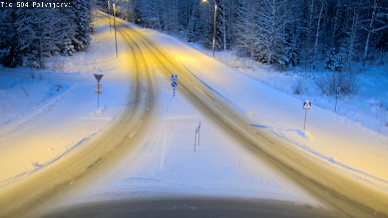 Kelikamerat Kuva Tie 504 Polvijärvi, Polvijärvi, Pohjois-Karjala