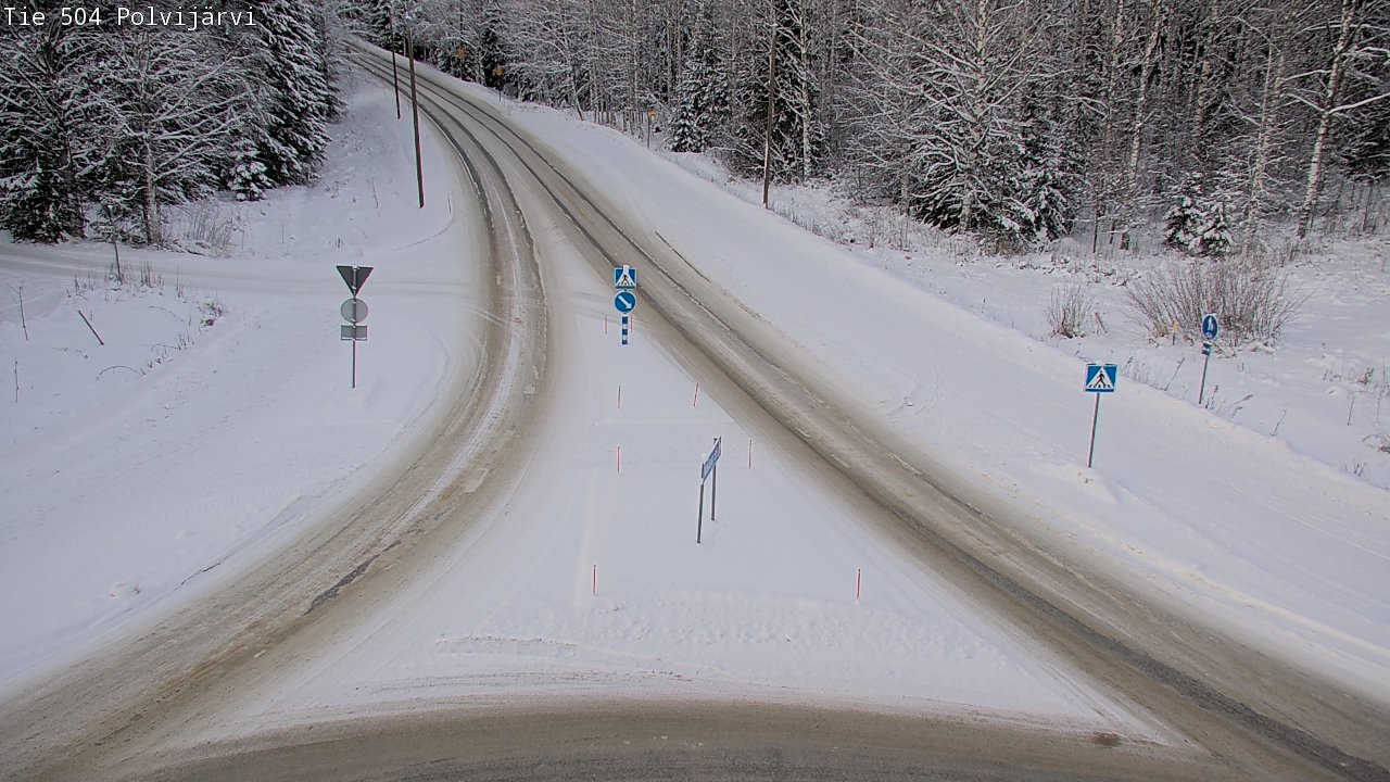 Weather Camera Image Road 504 Polvijärvi, Polvijärvi, Pohjois-Karjala