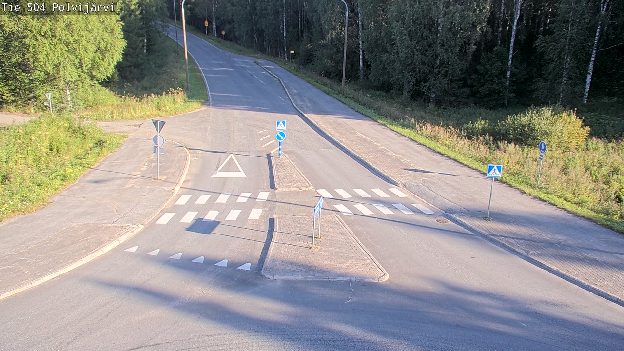 Weather Camera Image Väg 504 Polvijärvi, Polvijärvi, Pohjois-Karjala