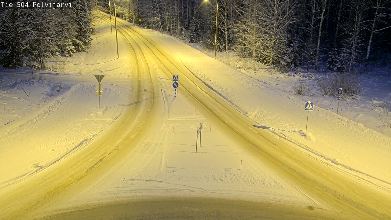 Weather Camera Image Road 504 Polvijärvi, Polvijärvi, Pohjois-Karjala