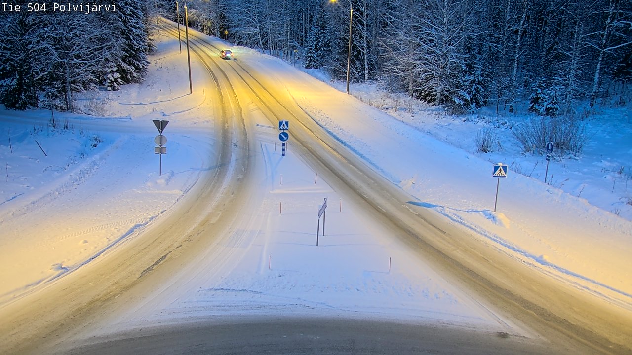 Weather Camera Image Road 504 Polvijärvi, Polvijärvi, Pohjois-Karjala