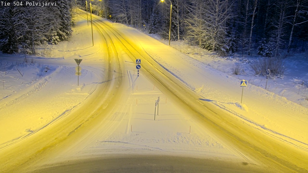 Weather Camera Image Road 504 Polvijärvi, Polvijärvi, Pohjois-Karjala