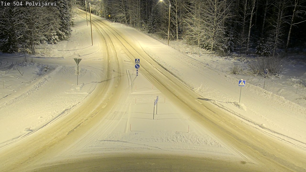 Weather Camera Image Road 504 Polvijärvi, Polvijärvi, Pohjois-Karjala