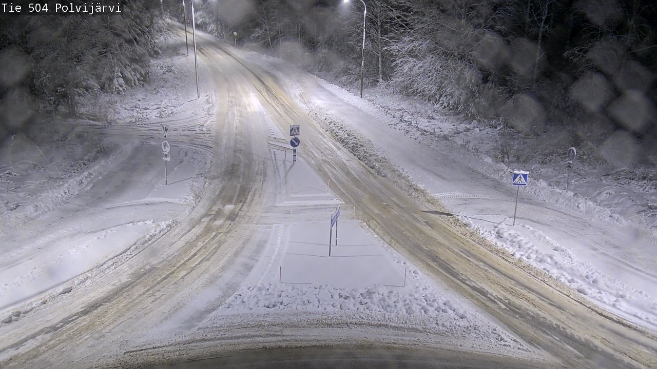 Weather Camera Image Väg 504 Polvijärvi, Polvijärvi, Pohjois-Karjala