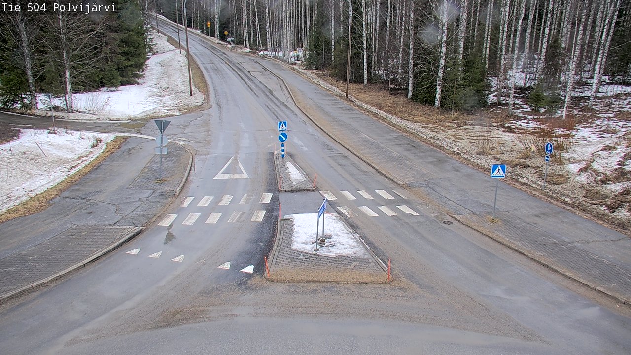 Weather Camera Image Väg 504 Polvijärvi, Polvijärvi, Pohjois-Karjala