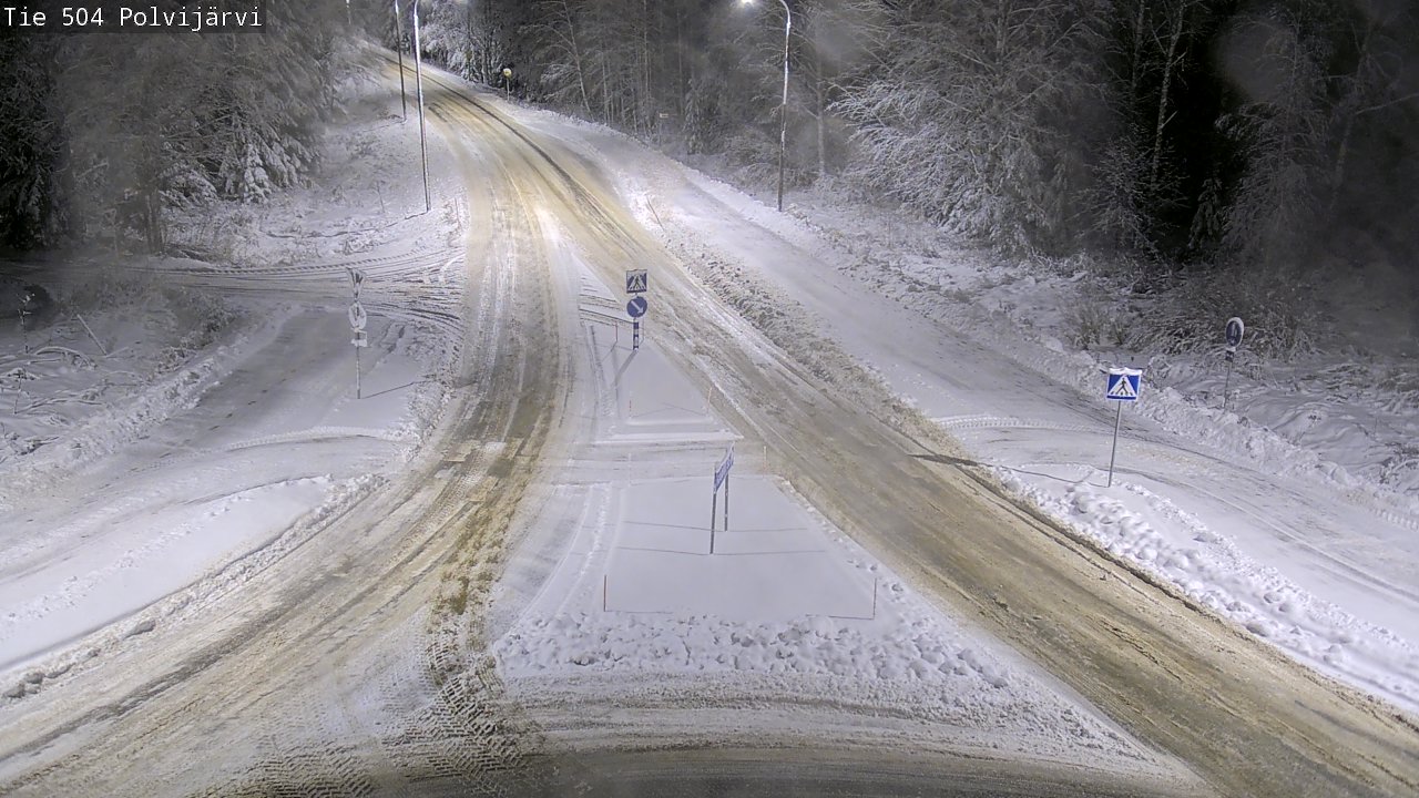 Weather Camera Image Väg 504 Polvijärvi, Polvijärvi, Pohjois-Karjala