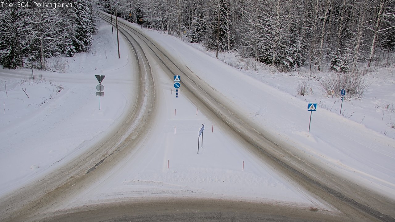 Weather Camera Image Road 504 Polvijärvi, Polvijärvi, Pohjois-Karjala