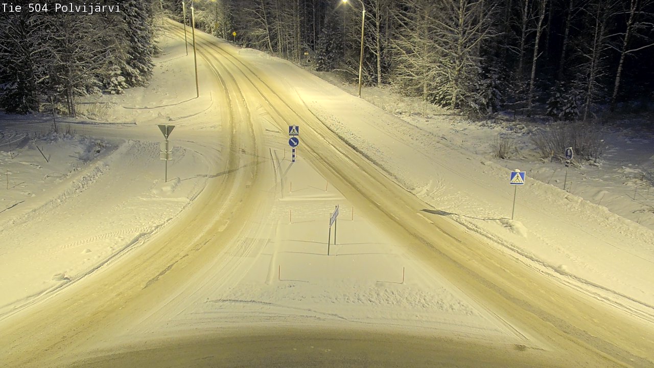 Weather Camera Image Road 504 Polvijärvi, Polvijärvi, Pohjois-Karjala