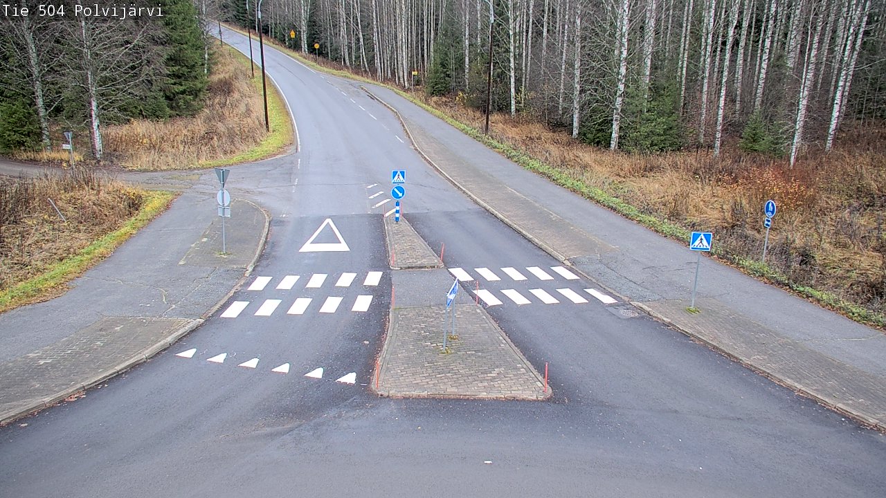 Weather Camera Image Road 504 Polvijärvi, Polvijärvi, Pohjois-Karjala