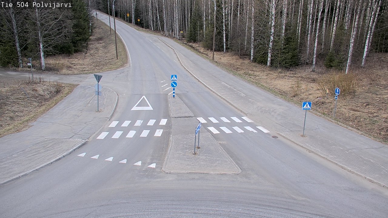 Weather Camera Image Väg 504 Polvijärvi, Polvijärvi, Pohjois-Karjala