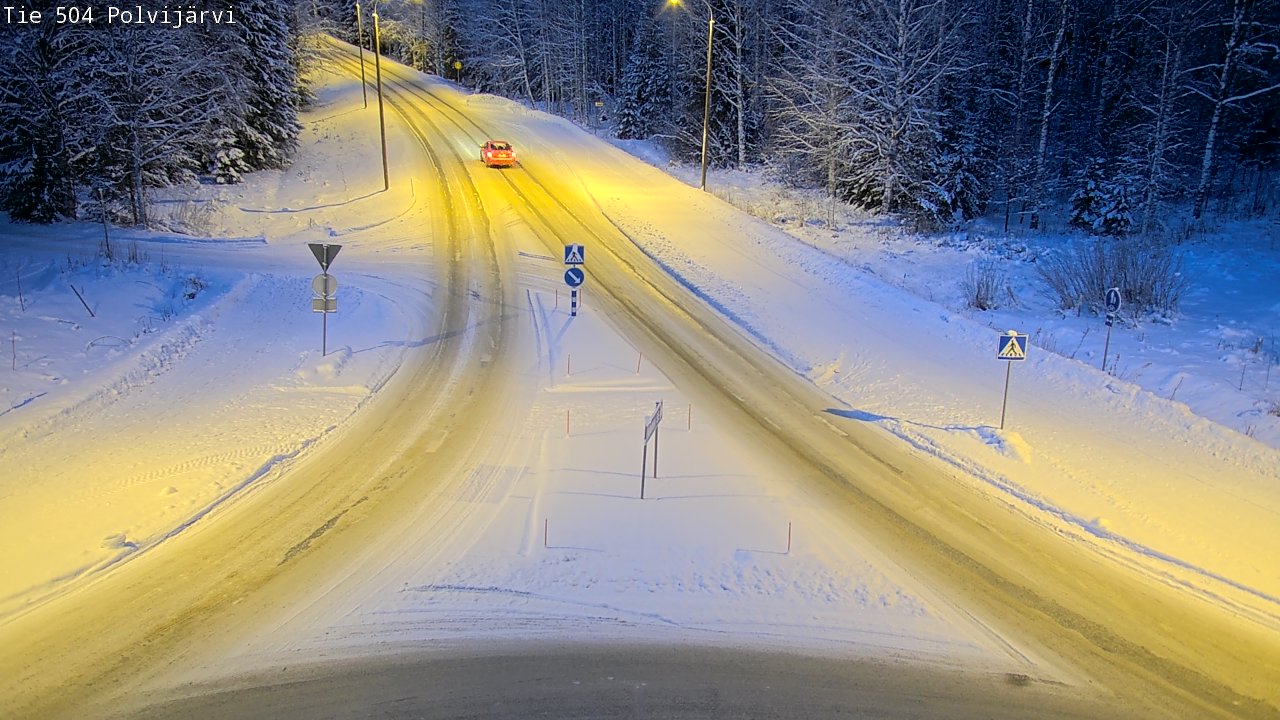 Weather Camera Image Road 504 Polvijärvi, Polvijärvi, Pohjois-Karjala