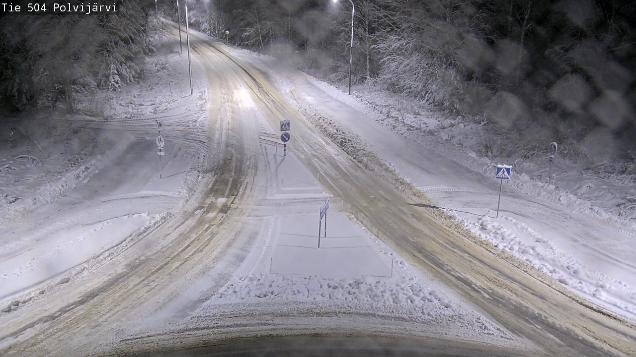Weather Camera Image Väg 504 Polvijärvi, Polvijärvi, Pohjois-Karjala