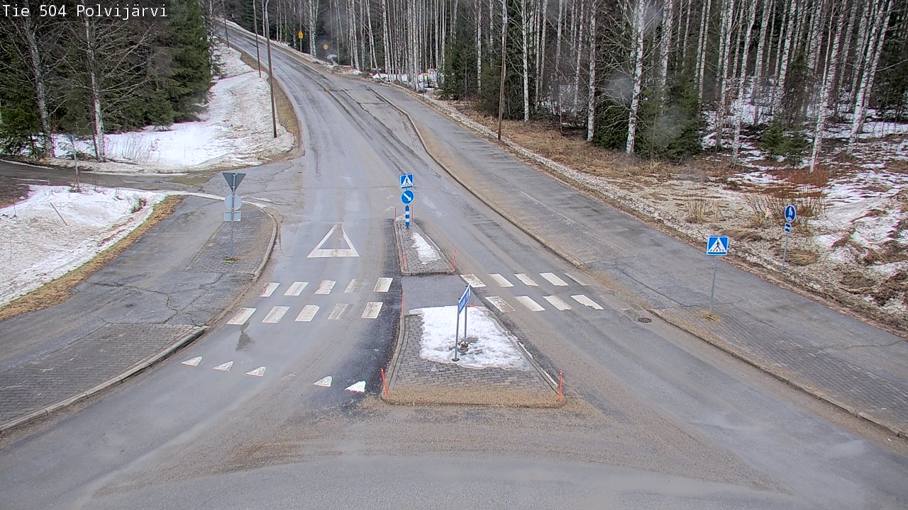 Weather Camera Image Väg 504 Polvijärvi, Polvijärvi, Pohjois-Karjala