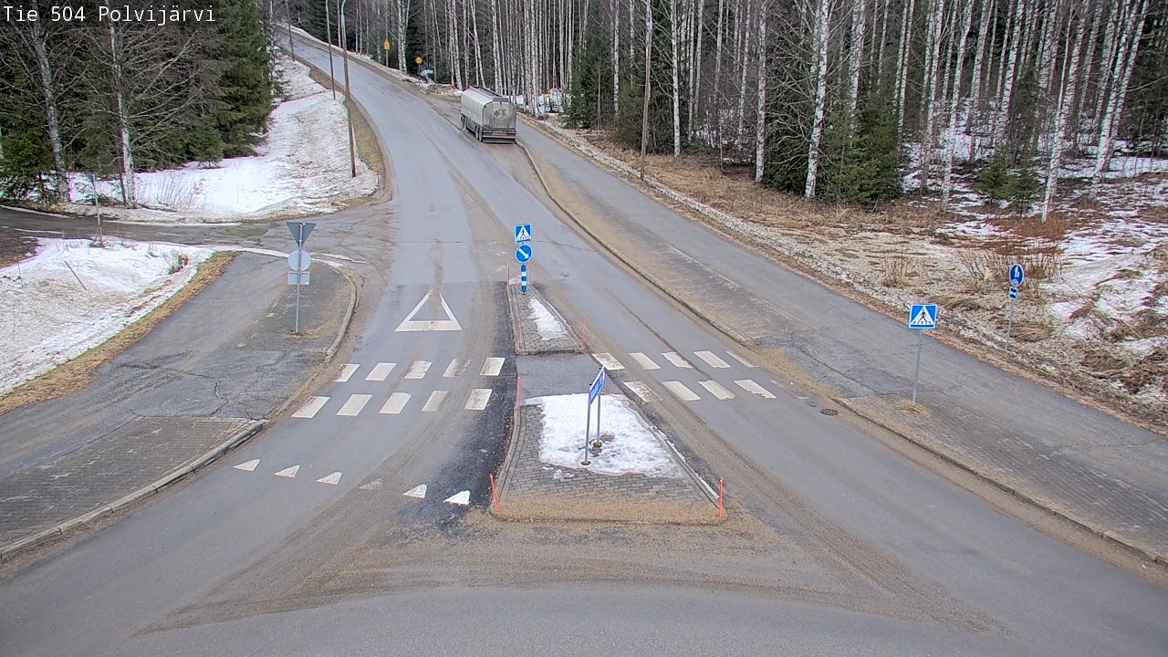 Weather Camera Image Road 504 Polvijärvi, Polvijärvi, Pohjois-Karjala