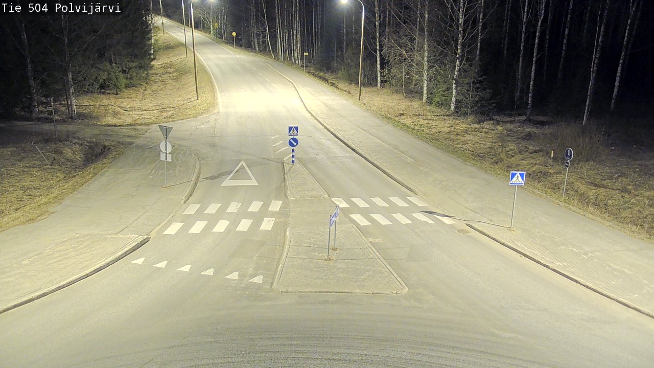 Weather Camera Image Väg 504 Polvijärvi, Polvijärvi, Pohjois-Karjala