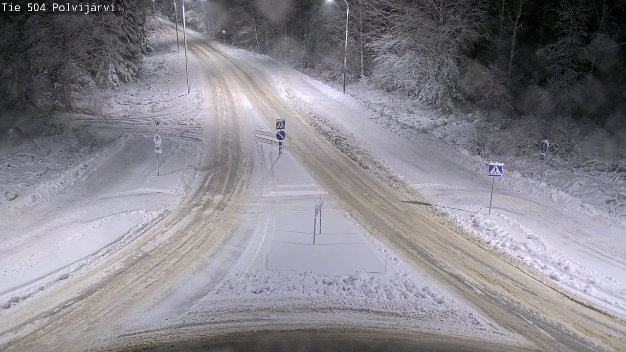 Weather Camera Image Väg 504 Polvijärvi, Polvijärvi, Pohjois-Karjala