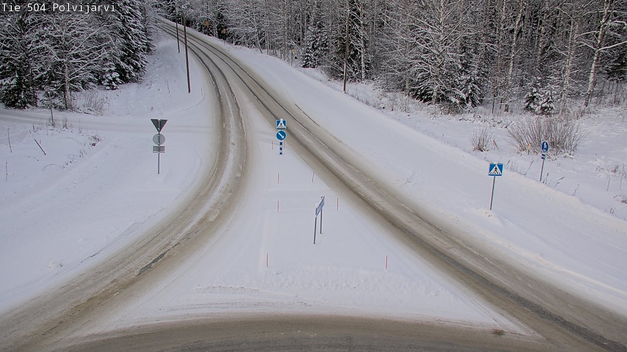 Weather Camera Image Road 504 Polvijärvi, Polvijärvi, Pohjois-Karjala