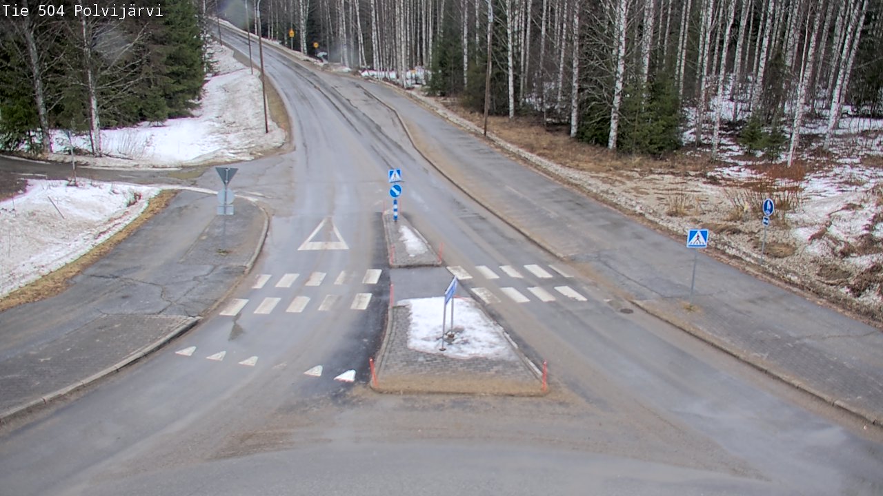 Weather Camera Image Väg 504 Polvijärvi, Polvijärvi, Pohjois-Karjala