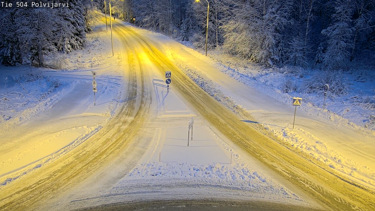 Kelikamerat Kuva Tie 504 Polvijärvi, Polvijärvi, Pohjois-Karjala