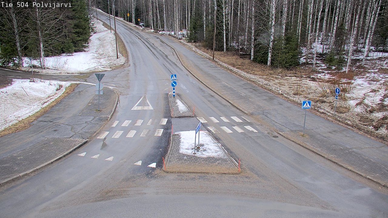 Weather Camera Image Väg 504 Polvijärvi, Polvijärvi, Pohjois-Karjala