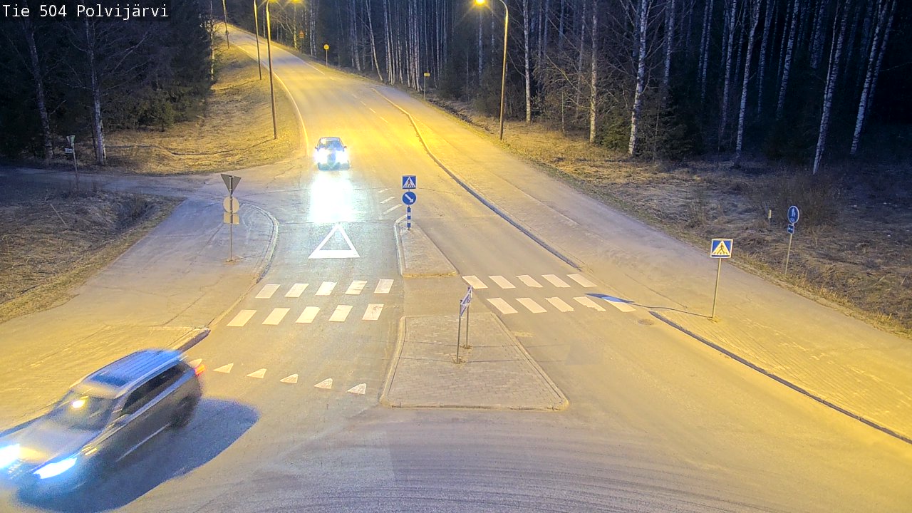 Weather Camera Image Väg 504 Polvijärvi, Polvijärvi, Pohjois-Karjala