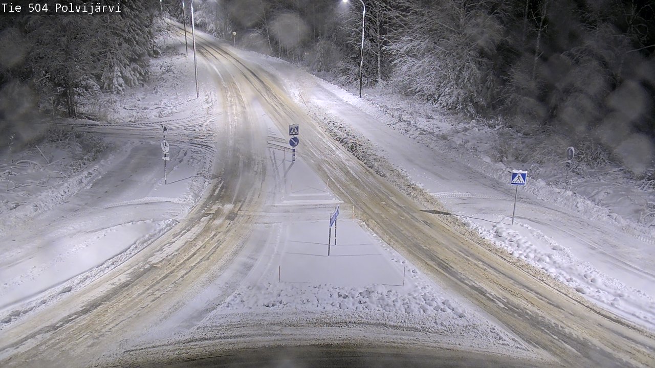 Weather Camera Image Väg 504 Polvijärvi, Polvijärvi, Pohjois-Karjala