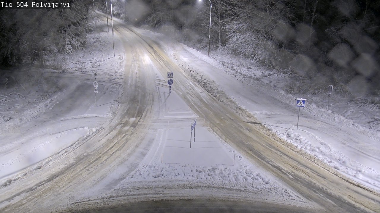 Weather Camera Image Väg 504 Polvijärvi, Polvijärvi, Pohjois-Karjala