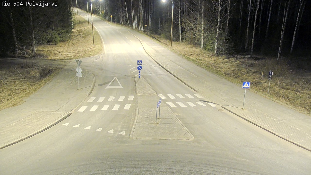 Weather Camera Image Väg 504 Polvijärvi, Polvijärvi, Pohjois-Karjala