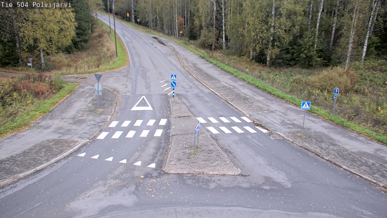 Weather Camera Image Road 504 Polvijärvi, Polvijärvi, Pohjois-Karjala