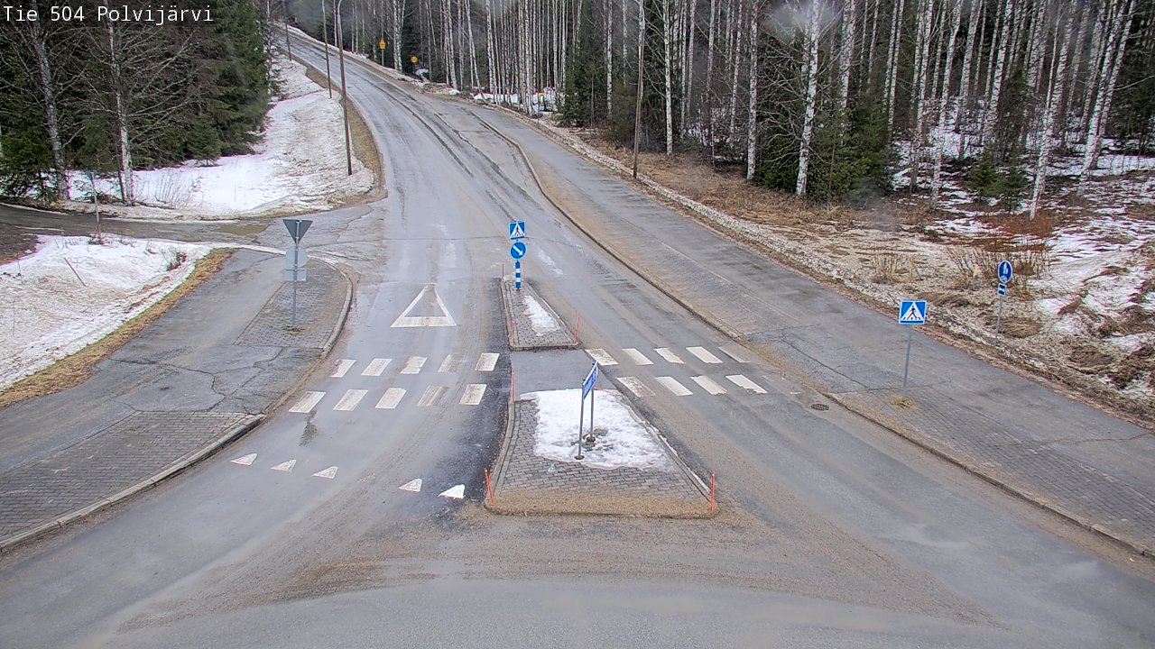 Weather Camera Image Väg 504 Polvijärvi, Polvijärvi, Pohjois-Karjala