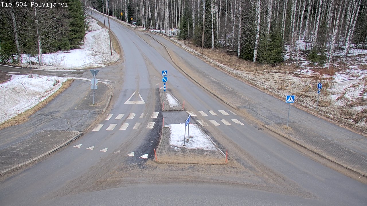 Weather Camera Image Road 504 Polvijärvi, Polvijärvi, Pohjois-Karjala