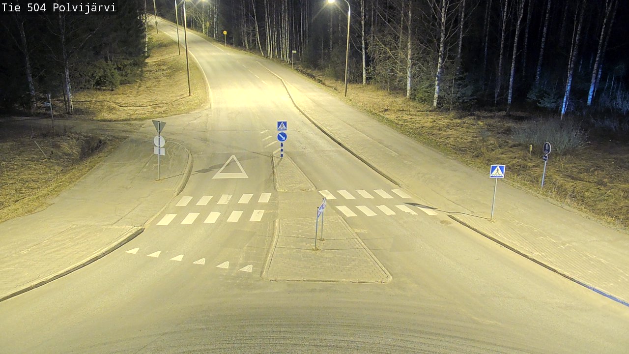 Weather Camera Image Väg 504 Polvijärvi, Polvijärvi, Pohjois-Karjala
