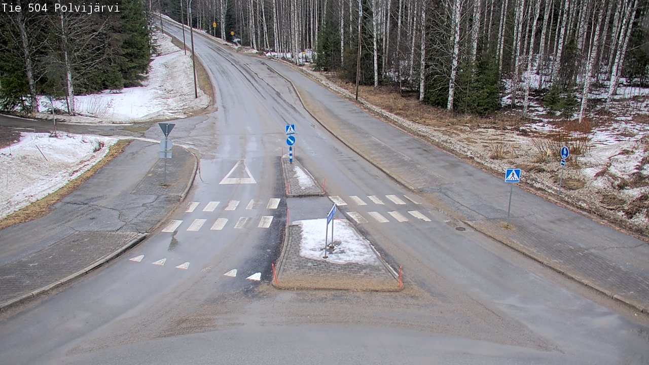 Weather Camera Image Väg 504 Polvijärvi, Polvijärvi, Pohjois-Karjala