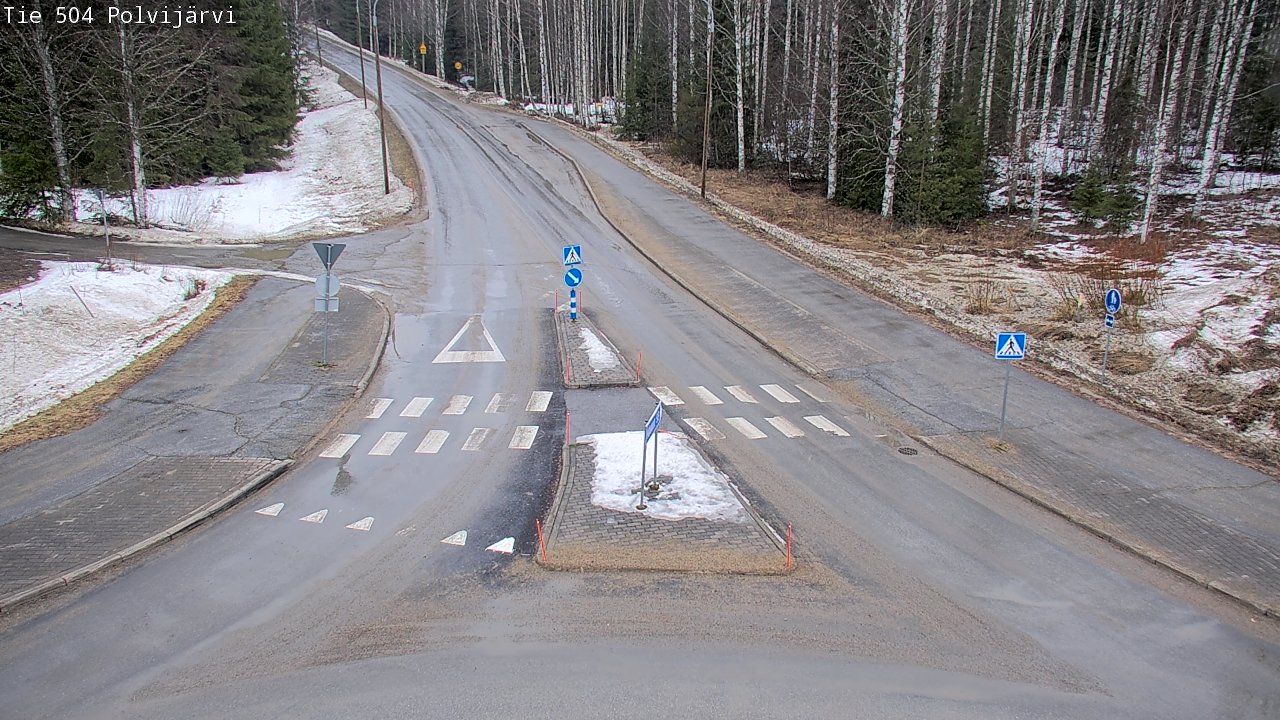 Weather Camera Image Väg 504 Polvijärvi, Polvijärvi, Pohjois-Karjala