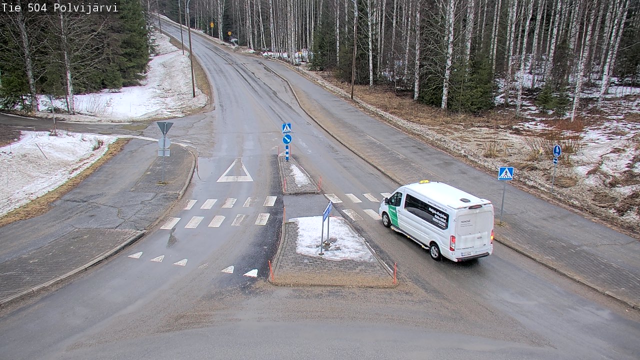 Weather Camera Image Väg 504 Polvijärvi, Polvijärvi, Pohjois-Karjala