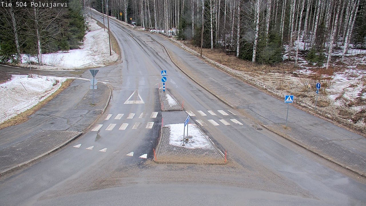 Weather Camera Image Väg 504 Polvijärvi, Polvijärvi, Pohjois-Karjala
