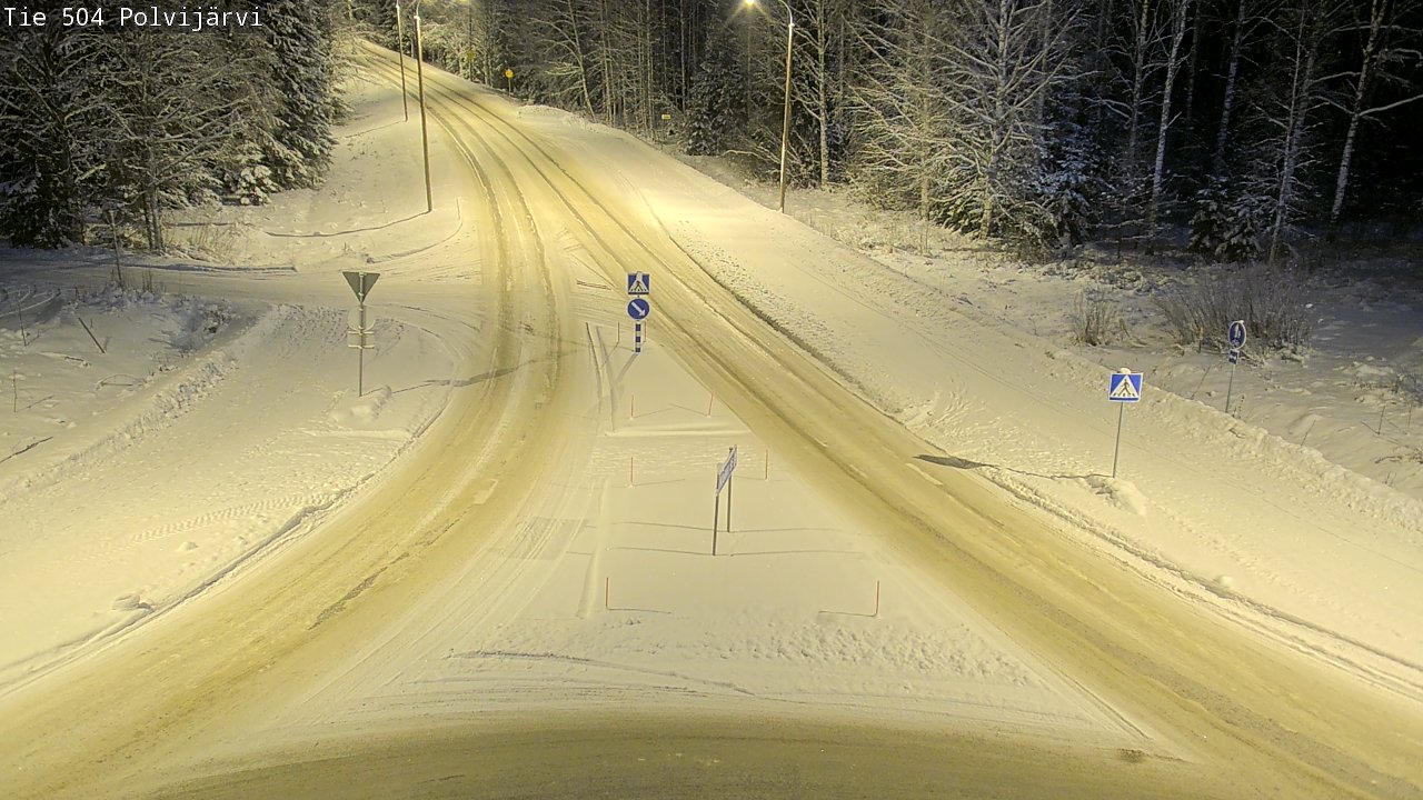 Weather Camera Image Road 504 Polvijärvi, Polvijärvi, Pohjois-Karjala