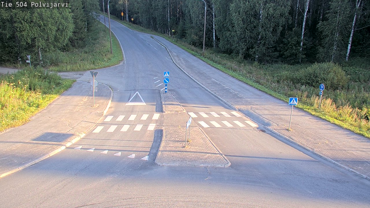 Weather Camera Image Road 504 Polvijärvi, Polvijärvi, Pohjois-Karjala