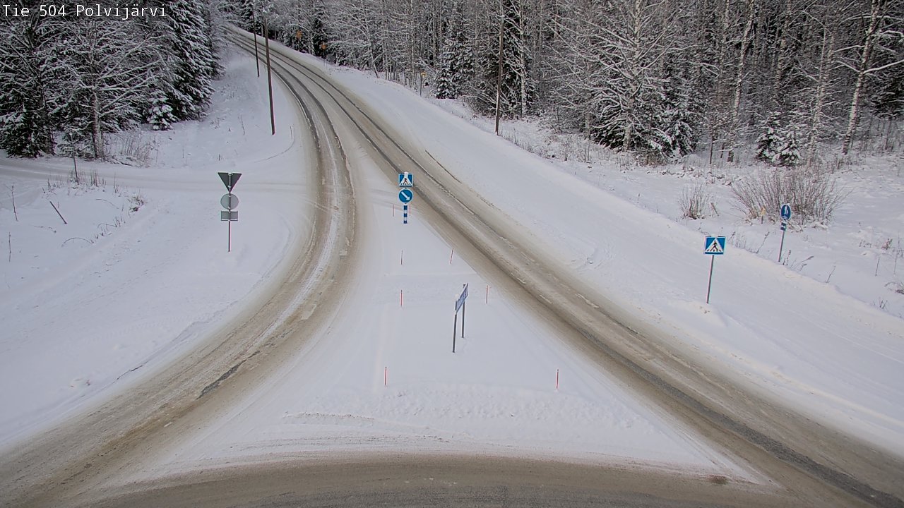 Weather Camera Image Road 504 Polvijärvi, Polvijärvi, Pohjois-Karjala
