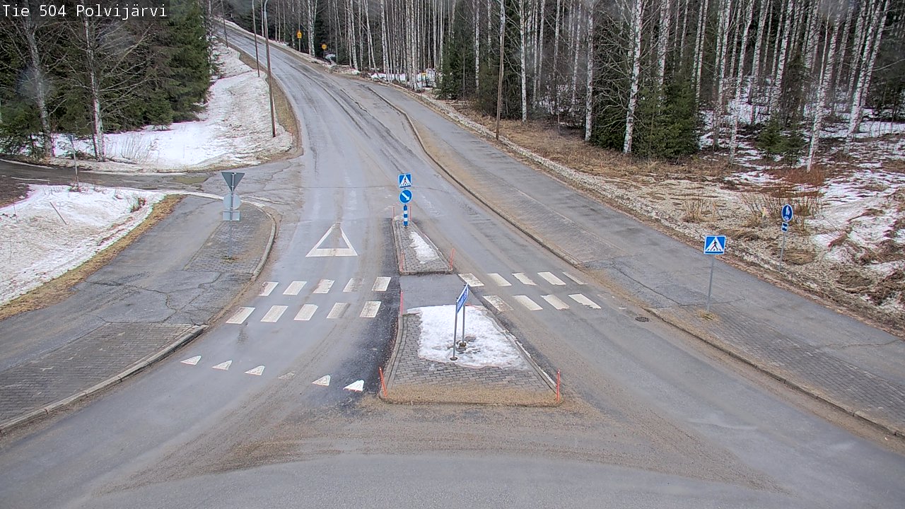 Weather Camera Image Road 504 Polvijärvi, Polvijärvi, Pohjois-Karjala