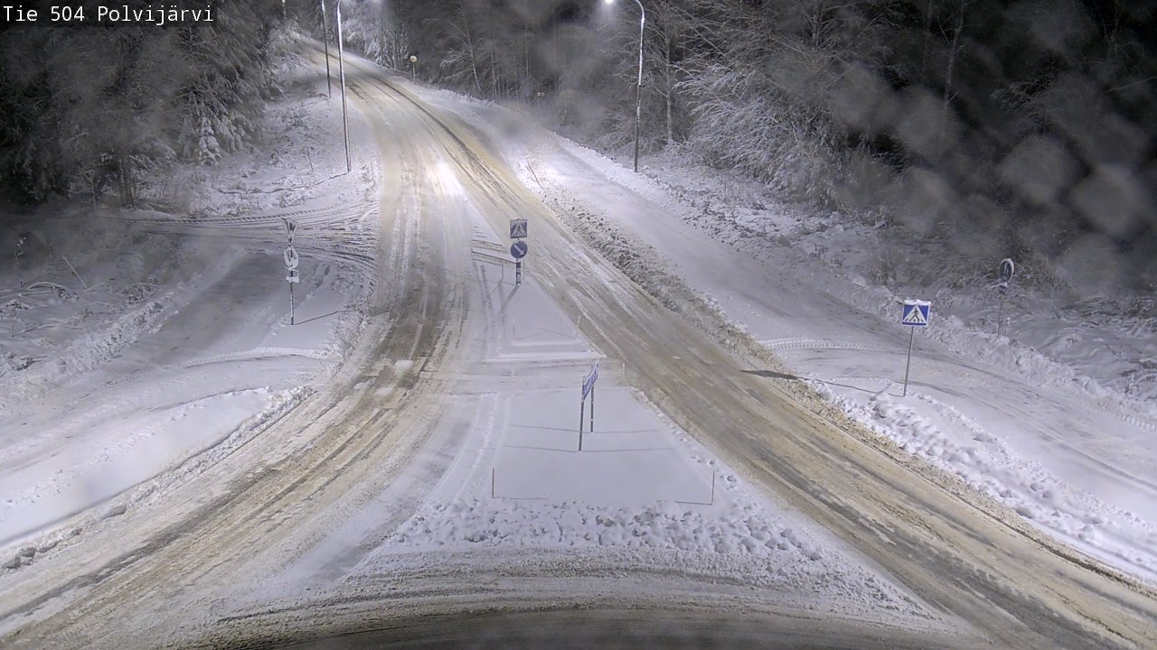 Weather Camera Image Väg 504 Polvijärvi, Polvijärvi, Pohjois-Karjala