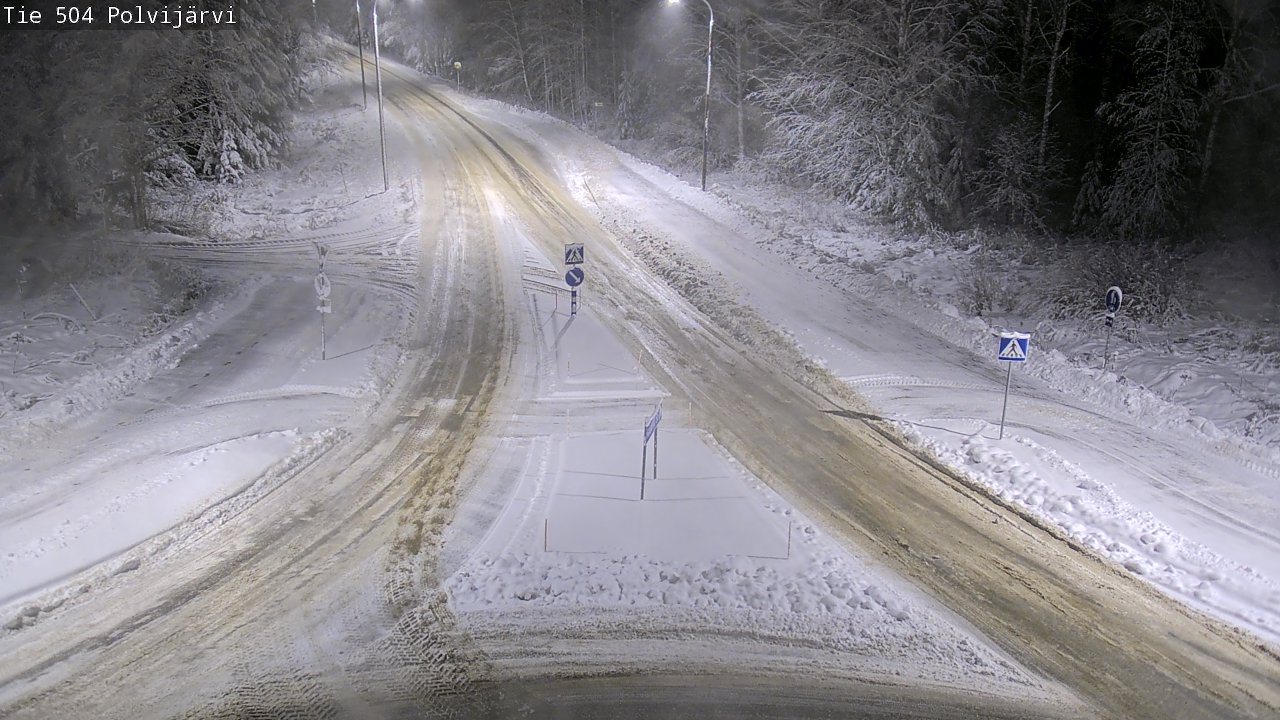 Weather Camera Image Väg 504 Polvijärvi, Polvijärvi, Pohjois-Karjala