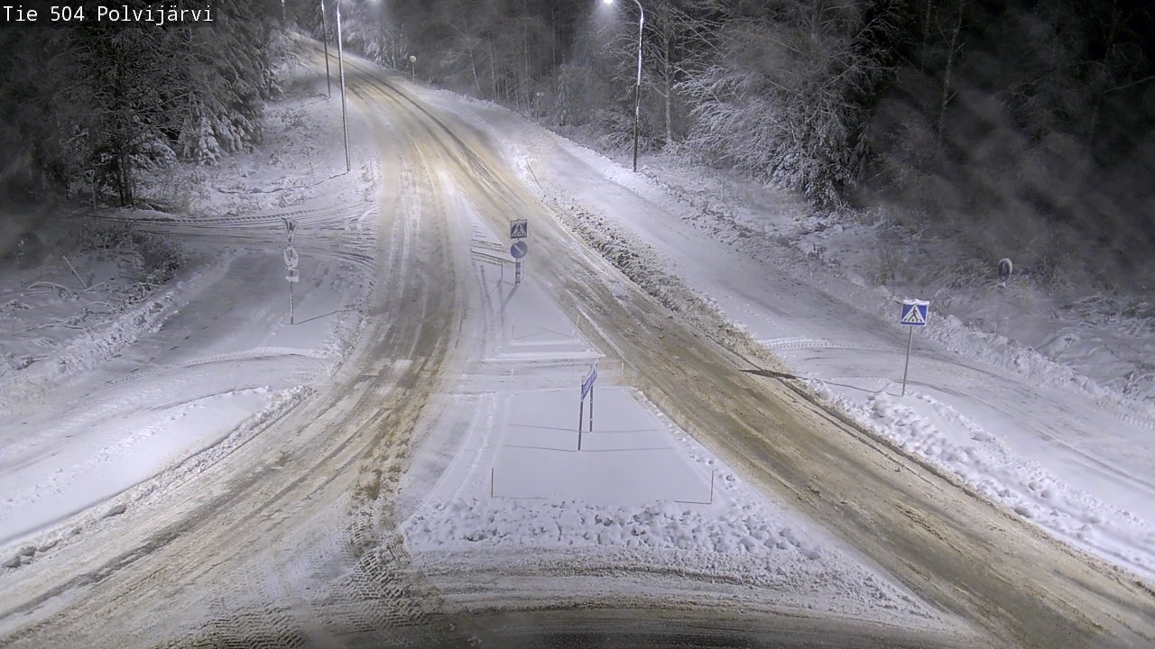 Weather Camera Image Väg 504 Polvijärvi, Polvijärvi, Pohjois-Karjala