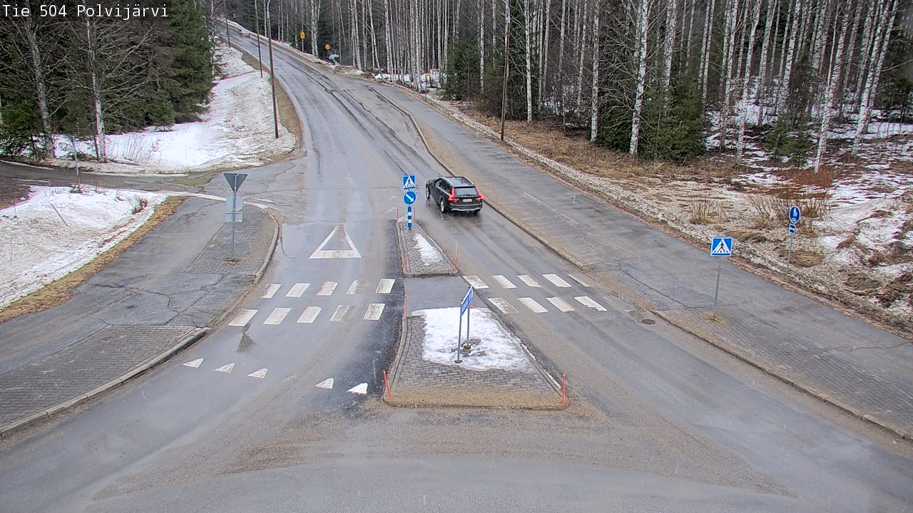 Weather Camera Image Väg 504 Polvijärvi, Polvijärvi, Pohjois-Karjala