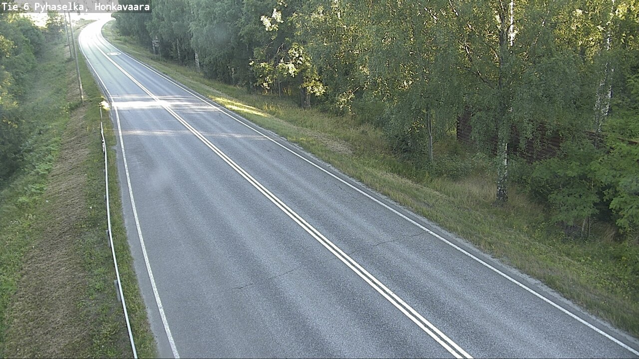 Weather Camera Image Väg 6 Joensuu, Honkavaara, Joensuu, Pohjois-Karjala