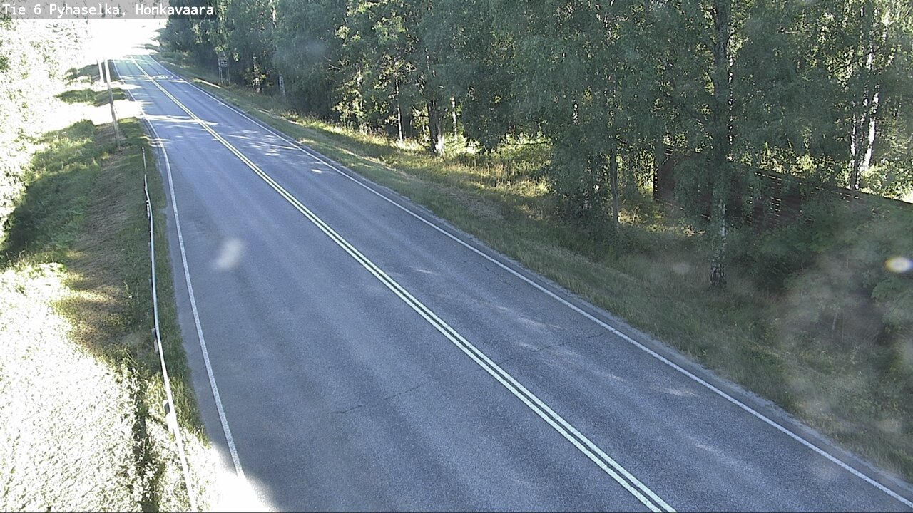 Weather Camera Image Väg 6 Joensuu, Honkavaara, Joensuu, Pohjois-Karjala