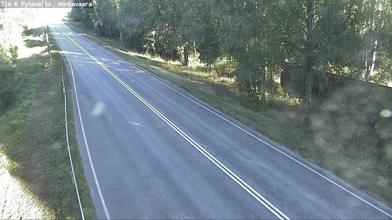Weather Camera Image Väg 6 Joensuu, Honkavaara, Joensuu, Pohjois-Karjala