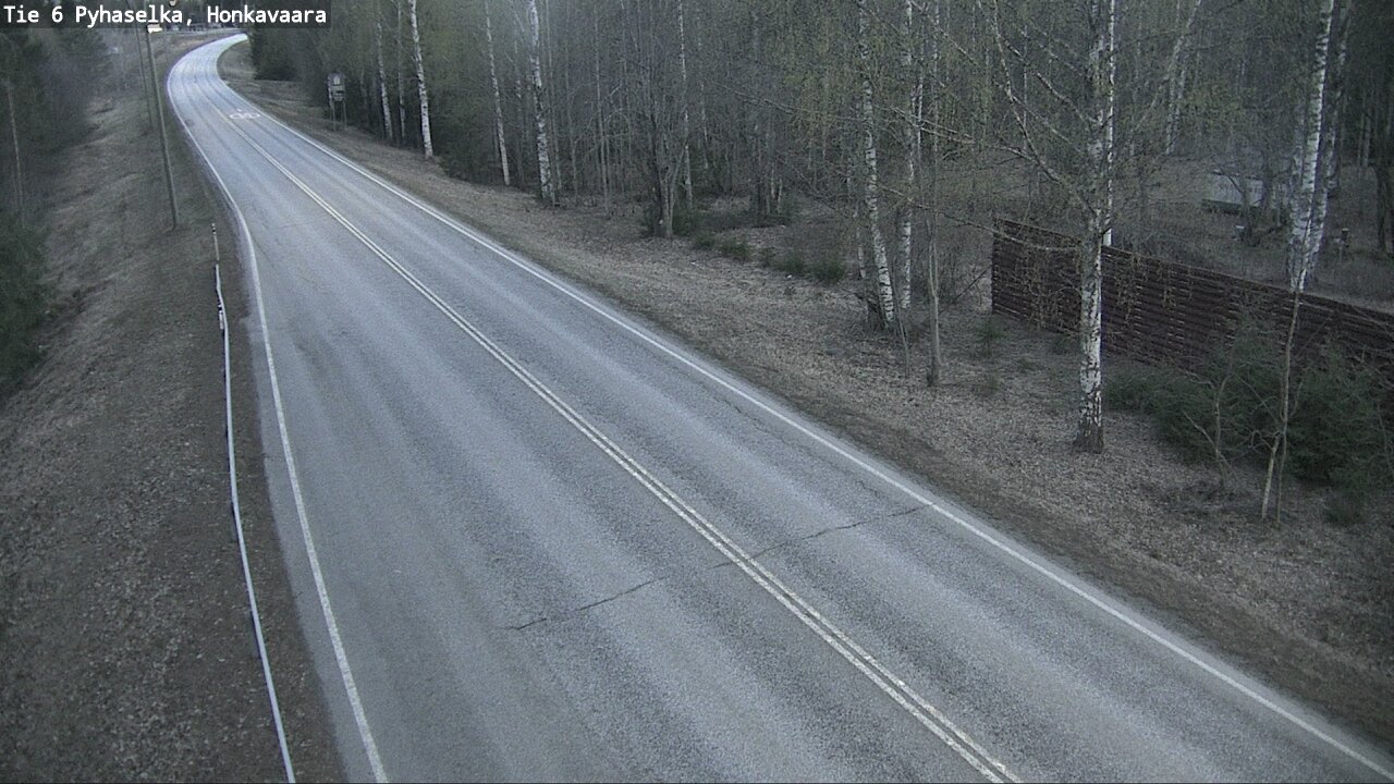 Weather Camera Image Väg 6 Joensuu, Honkavaara, Joensuu, Pohjois-Karjala