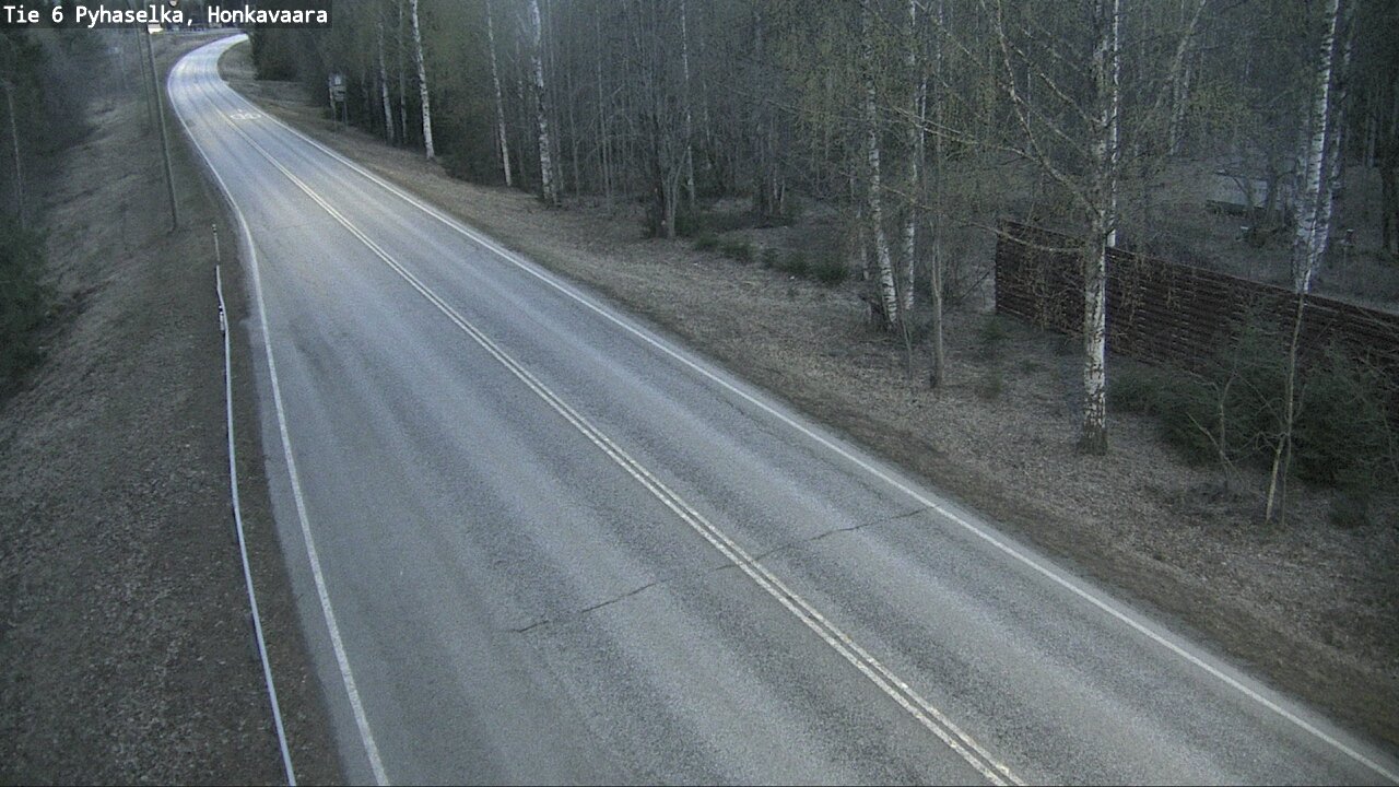 Weather Camera Image Väg 6 Joensuu, Honkavaara, Joensuu, Pohjois-Karjala